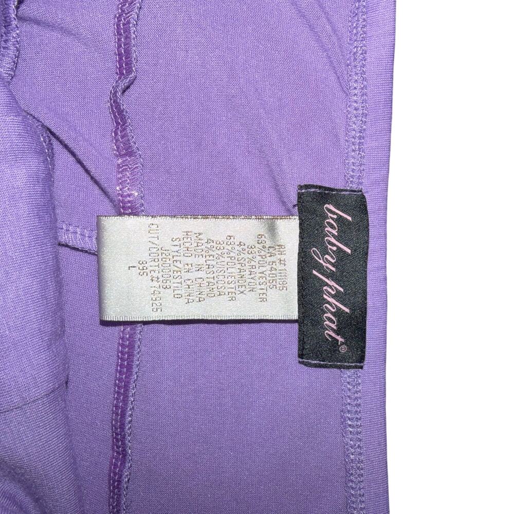 Baby Phat Vintage Y2K Strapless Studded Asymmetrical Hem Dress Purple Size L NWT - Picture 5 of 6